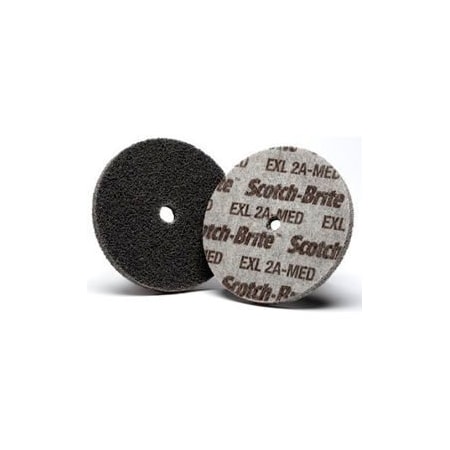 3M Scotch-Brite EXL Unitized Wheel 3 x 1/4 x 1/4 Aluminum Oxide 2A MED 7000028457